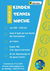 Kinder & Jugend - Tenniswoche 2024