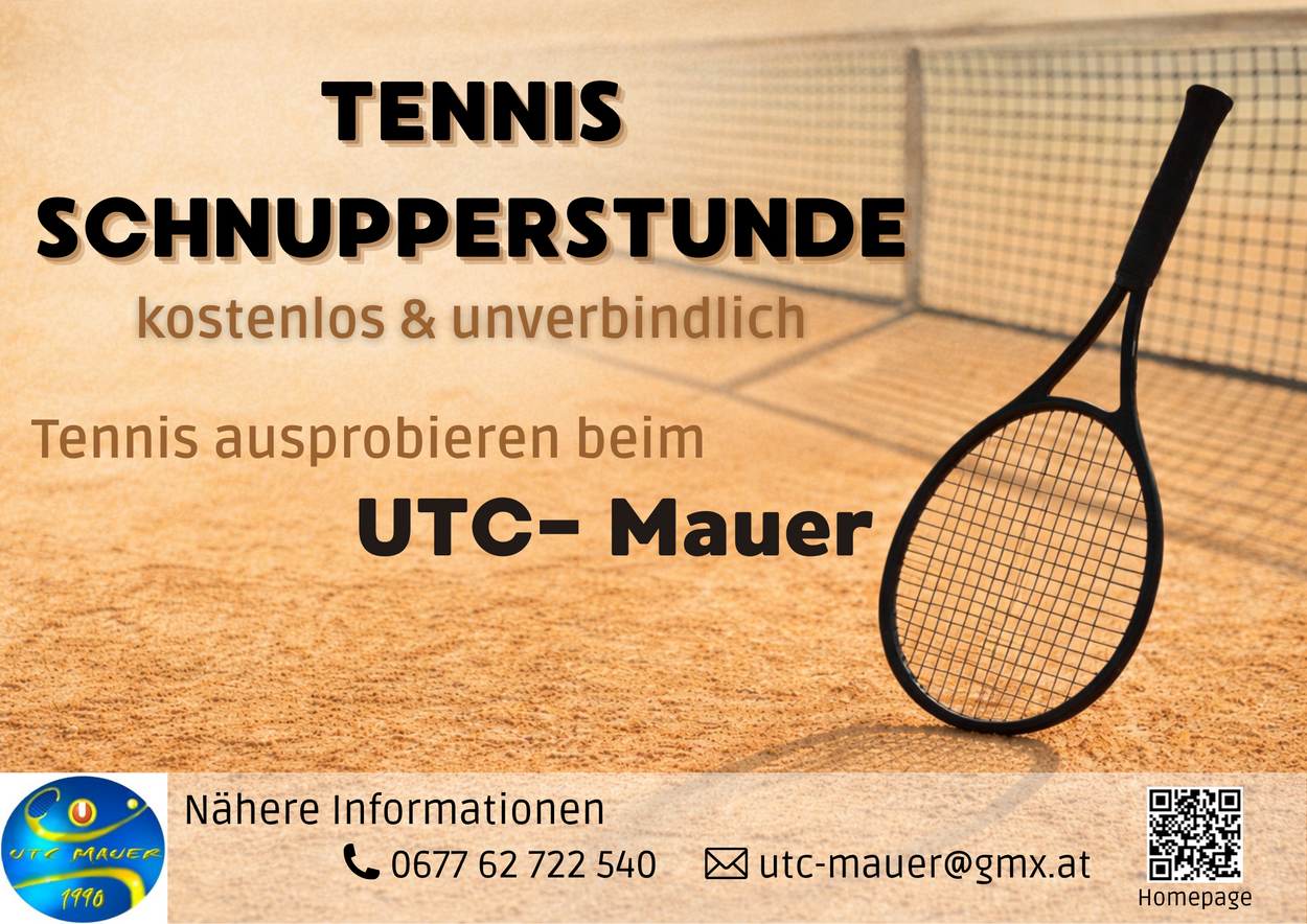 Tennis ausprobieren beim UTC Mauer